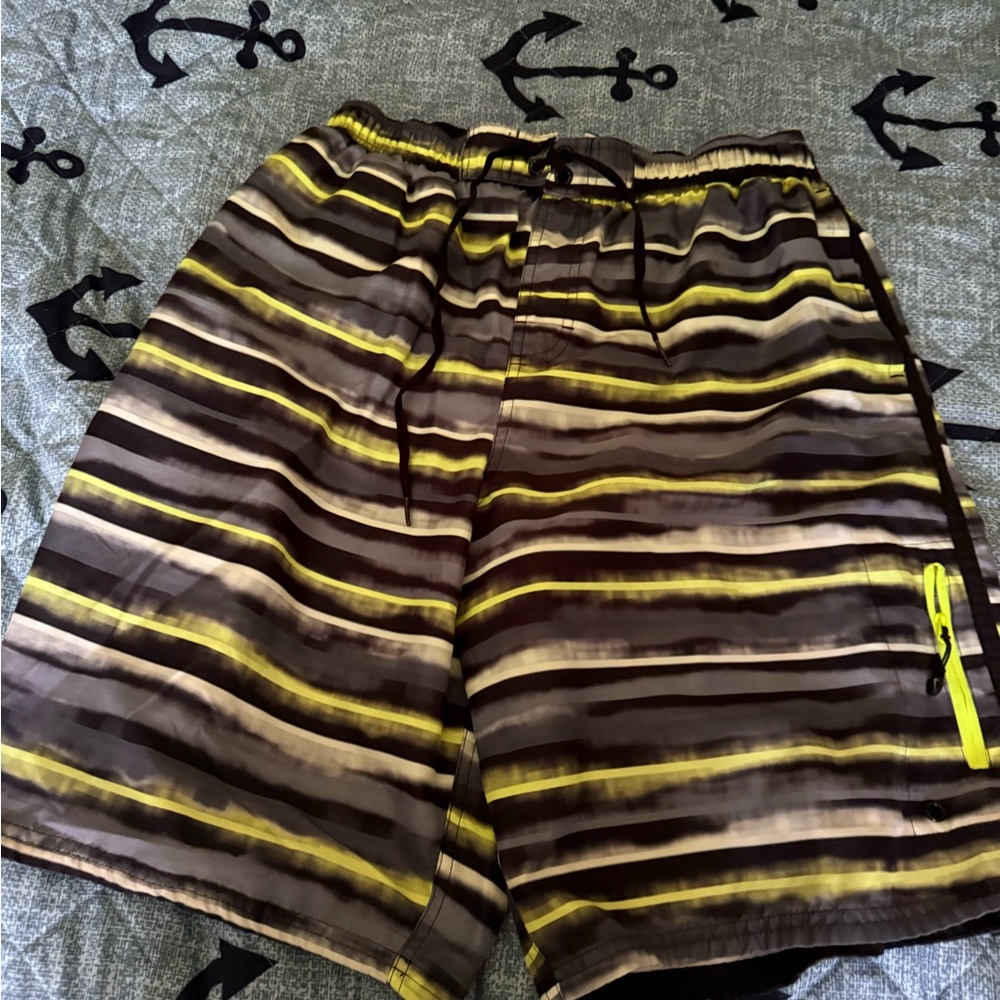 Nike Striped Men's Swim Shorts Size XL